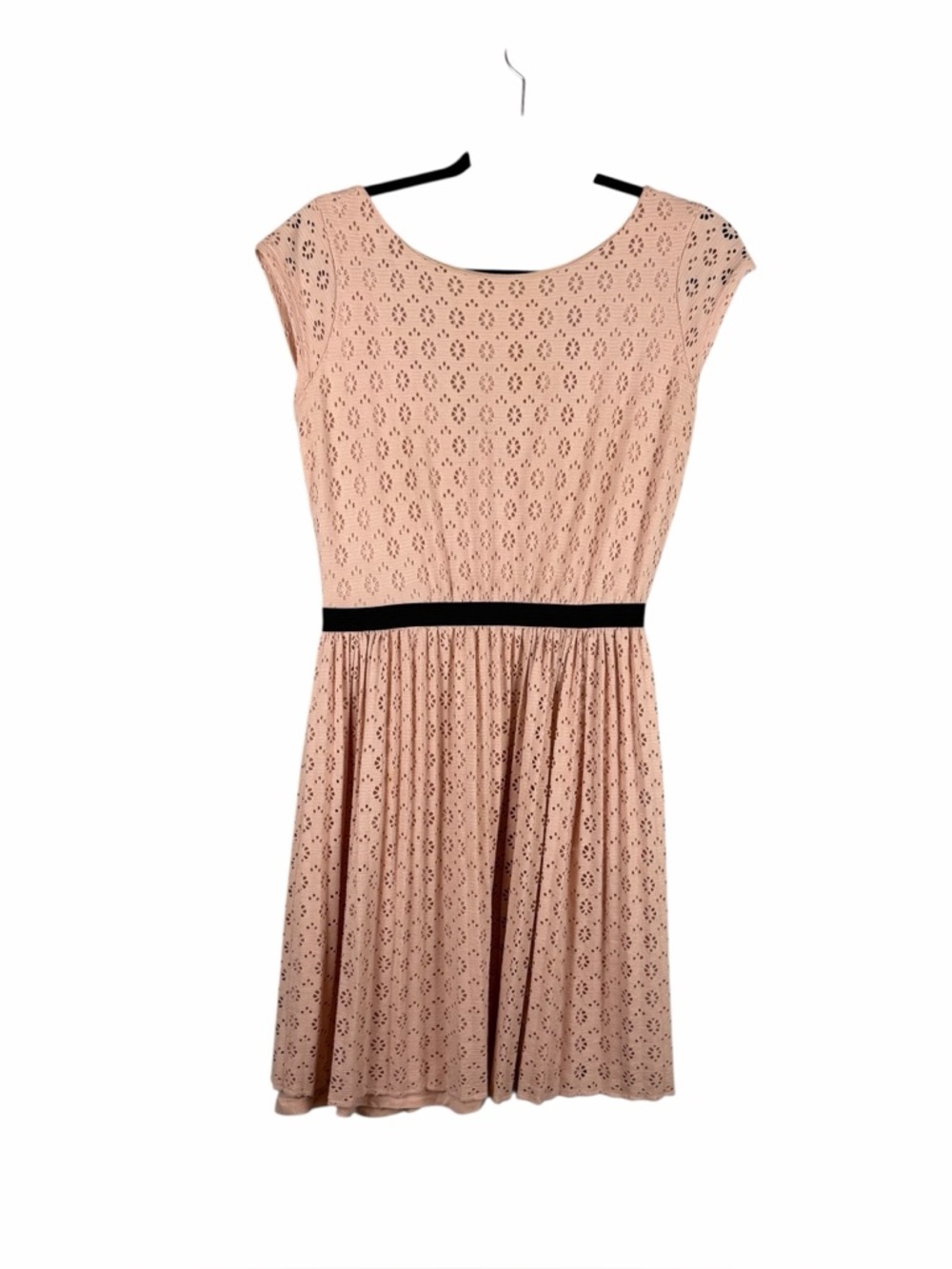 Willow & Clay Blush Eyelet Sleeveless Dress Size Large